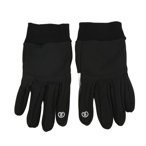 Winter-Touchscreen-Sporthandschuhe, winddicht, weich, rutschfest, schwarz 1
