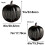 (big, Brown) Twinkle LED Light Pumpkins, Timer Lighted Sparkling Starry Night Glass Pumpkins 3