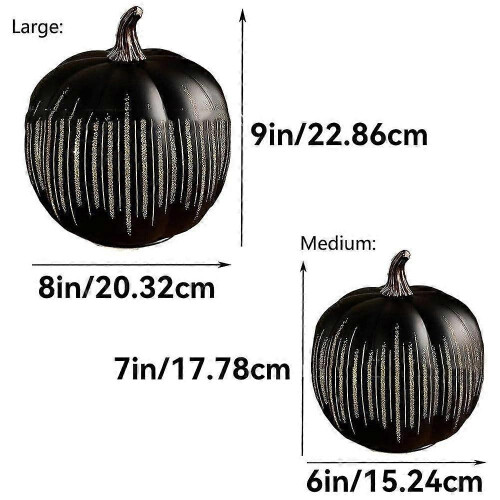 (big, Orange) Twinkle LED Light Pumpkins, Timer Lighted Sparkling Starry Night Glass Pumpkins 1