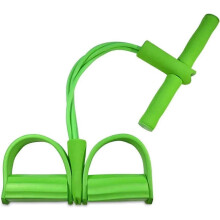 (Green) 21 Fitness Resistance Bands-4 Tube Pedal Ankle Puller 2025 Upgrade Stretch Bands