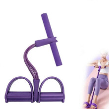 (Purple) 21 Fitness Resistance Bands-4 Tube Pedal Ankle Puller 2025 Upgrade Stretch Bands