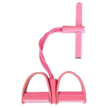 (Pink) 21 Fitness Resistance Bands-4 Tube Pedal Ankle Puller 2025 Upgrade Stretch Bands
