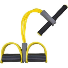 (Yellow) 21 Fitness Resistance Bands-4 Tube Pedal Ankle Puller 2025 Upgrade Stretch Bands