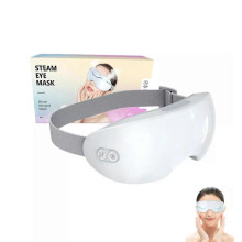 (White Green Gradient) Eyerelis Steam Therapy Mask, Smart Hot & Cold Steam Eye Mask for Dark Circles