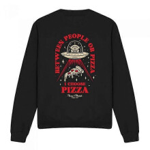 (XXL,Black)Toy Story Unisex Adult Pizza Or People Sweatshirt