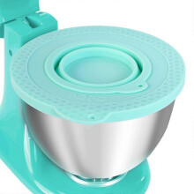 (green) Silicone Mixers Bowl Cover Compatible with KitchenAid 4.5-5 Quart Tilt-Head Stand Mixers Bowl,with Collapsible Small Bowl