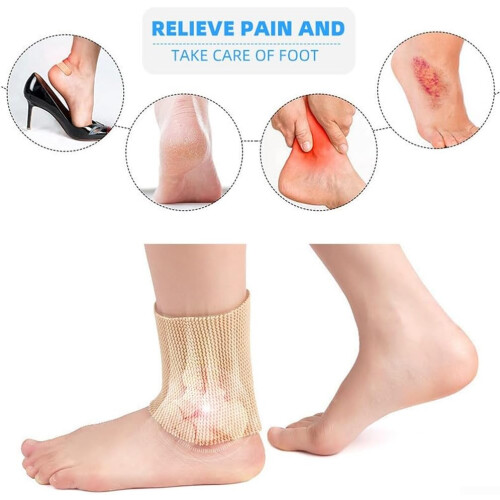 Ankle Sleeve For Ice Skating And Roller Skating Comfortable Protective Black 1 Piece 2