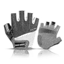 (M, black) Non-Slip Rowing Gloves Fingerless Kayak Paddle Fishing Men Women
