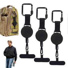 (3pcs) Retractable Anti-Theft Phone Holder Strap - Heavy-Duty Square Pull-Tab Lanyard Keychain with High Tensile Strength for Outdoor Travel Hiking