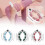(Cyan)Circular Leg Clamp Roller Ergonomic U Shape Muscle Roller for Fascia 2