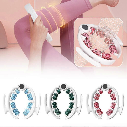 (Blue)Circular Leg Clamp Roller Ergonomic U Shape Muscle Roller for Fascia 1