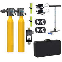 (Yellow) Scuba-Diving Air-tank Kit Multipurpose Diving Equipment Kits Diving Accessories