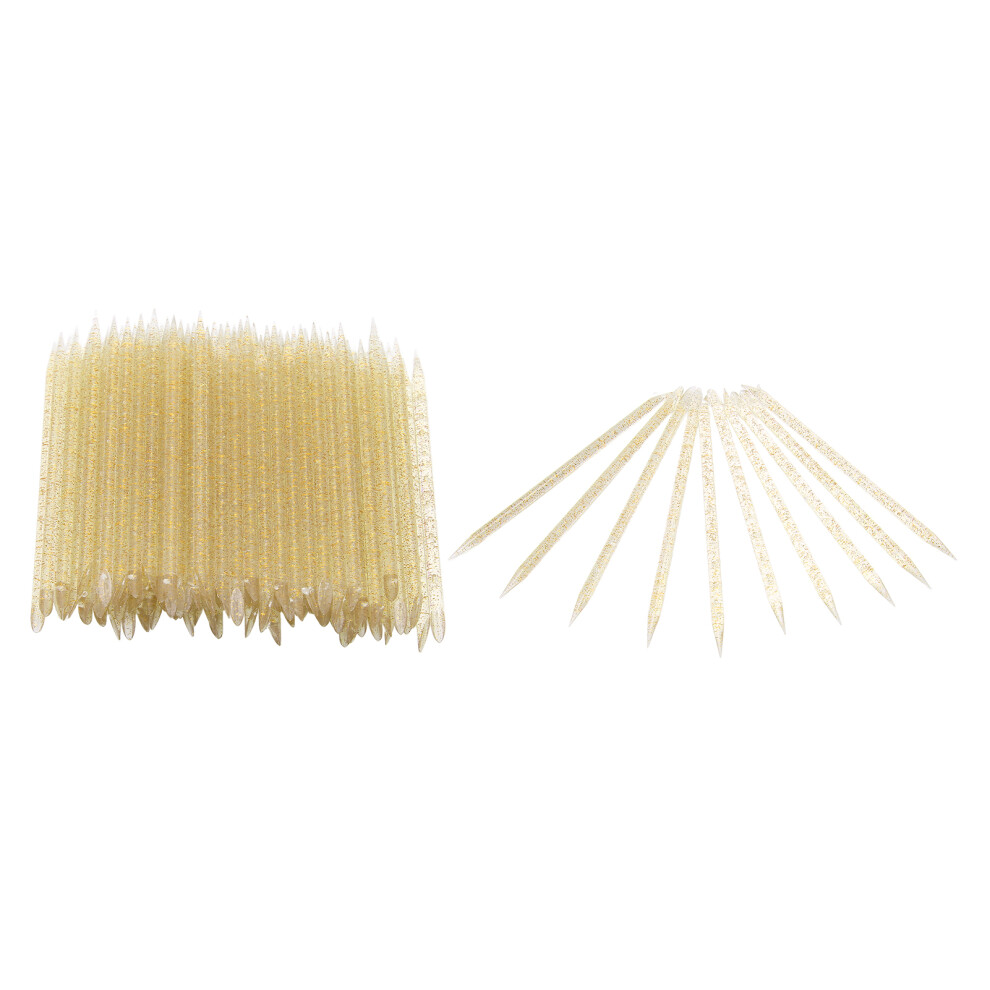 Premium 100pcs Nail Care Cuticle Pusher Dead Skin Sticks for Manicure Pedicure