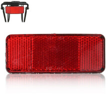 Bike Cycling Bicycle Rear Reflector Tail Light for Luggage Rack NO Battery Aluminum