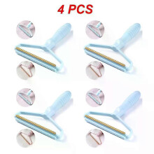 (Style A 4pcs) 1~5PCS Portable Lint Remover Pet Hair Remover Manual Roller Fuzz Fabric Shaver Tool Sofa Clothes Cleaning Lint Brush