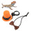 Papillon per cappello rettile, regolabile, cappello arancione, 5 cm 1
