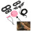 Adjustable Reptile Harness & Leash Pink Hat Set for Small Pets 7