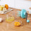 (Clear Blue) Manual Hand Crank Egg Beaters for Baking Effortless Manual Operation: Baking Supplies 4