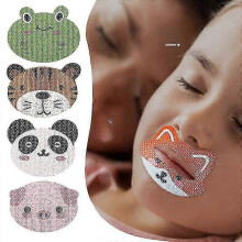 (30Pcs tiger) Kids Cartoon Sealing Stickers Orthopedic Breathing Sleep Strips,mouth Tape For Sleeping,antisnoring Patch For Less Mouth Breath 30 Pcs