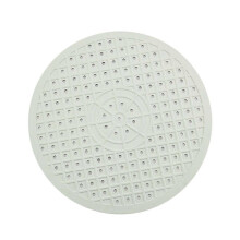 (White Round) Square Coaster Drain Mat Round Dish Basin Drain Mat Place Mat Drain Mat Sink Mat