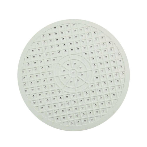 (White Round) Square Coaster Drain Mat Round Dish Basin Drain Mat Place Mat Drain Mat Sink Mat