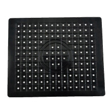 (Black Rectangle) Square Coaster Drain Mat Round Dish Basin Drain Mat Place Mat Drain Mat Sink Mat