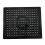 (Black Rectangle) Square Coaster Drain Mat Round Dish Basin Drain Mat Place Mat Drain Mat Sink Mat 1