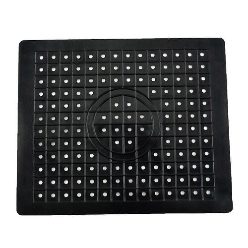 (Black Rectangle) Square Coaster Drain Mat Round Dish Basin Drain Mat Place Mat Drain Mat Sink Mat