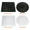 (Black Rectangle) Square Coaster Drain Mat Round Dish Basin Drain Mat Place Mat Drain Mat Sink Mat 2