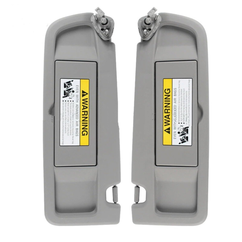 Sun Visor Pair 20062011 Driver And Passenger Side Replacement With Uv Protection For Honda Civic Gray 9347817732191