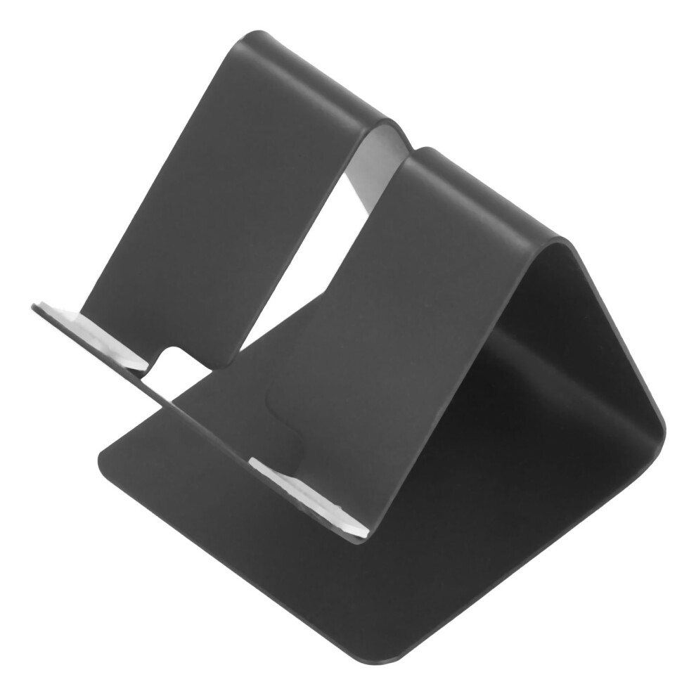 Mobile Phone And Tablet Stand Aluminum Alloy Lightweight Desk Holder Black 8291377022425