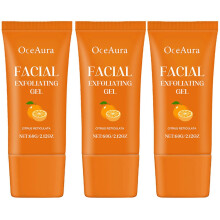 (3pcs) Orange Enzyme Facial Exfoliating Gel, VC Brightening Peel Gel, Natural Purifying Exfoliating Gel for All Skin Types