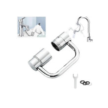 (1pc Single gear) FlexiFlow 1080 Rotating Faucet Extender,Rotatable Faucet Aerator Extension