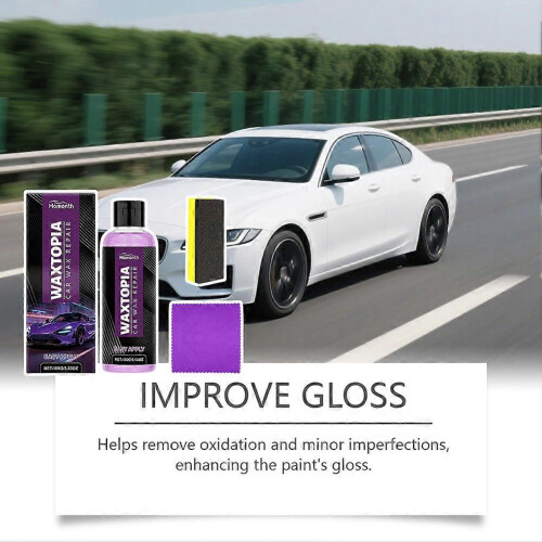 (3 Sets) Waxtopia Car Scratch Remover - Auto Paint Scratch Remover Restorer Kit Long-Lasting Protective Layer for All Vehicles 2