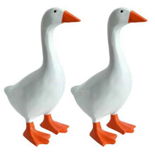 (2pcs)Magnetic Goose Key Holder, Cute Resin Goose Statue for Key Hanger, Housewarming Animal Gifts