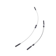 Cinghia per occhiali nera, cordino elastico antiscivolo, senza coda, regolabile, per occhiali da sole, cordino universale per occhiali da vista e da
