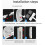 Air Conditioner Wind Deflector with 8Way Adjustable Airflow Direction and NoTrace Installation Ref: 1628 3