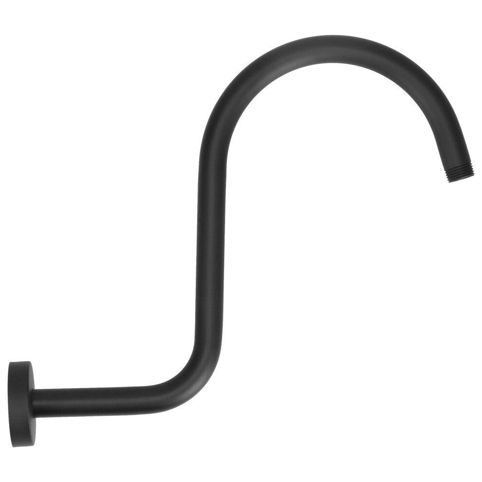 Bathroom Shower Arm Extension Stainless Steel S Shape Gooseneck 233 Black Npt 3781377024086