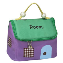 (Star Purple) Women's Large Capacity Waterproof Travel Makeup Bag Handheld Large Capacity Toiletry Pouch for Lipsticks Eyeshdow Cosmetic Brush