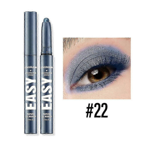 (blue) Eye Shadow Stick Highlight Pencil Waterproof Eyeshadow Matte Pen
