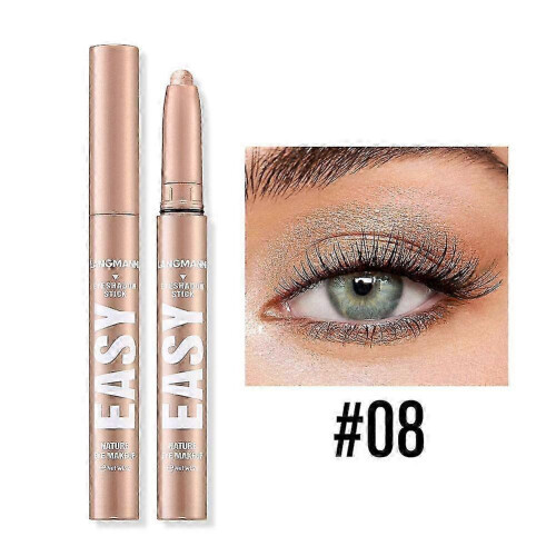 (champagne) Eye Shadow Stick Highlight Pencil Waterproof Eyeshadow Matte Pen