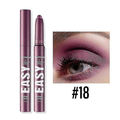 (purple) Eye Shadow Stick Highlight Pencil Waterproof Eyeshadow Matte Pen