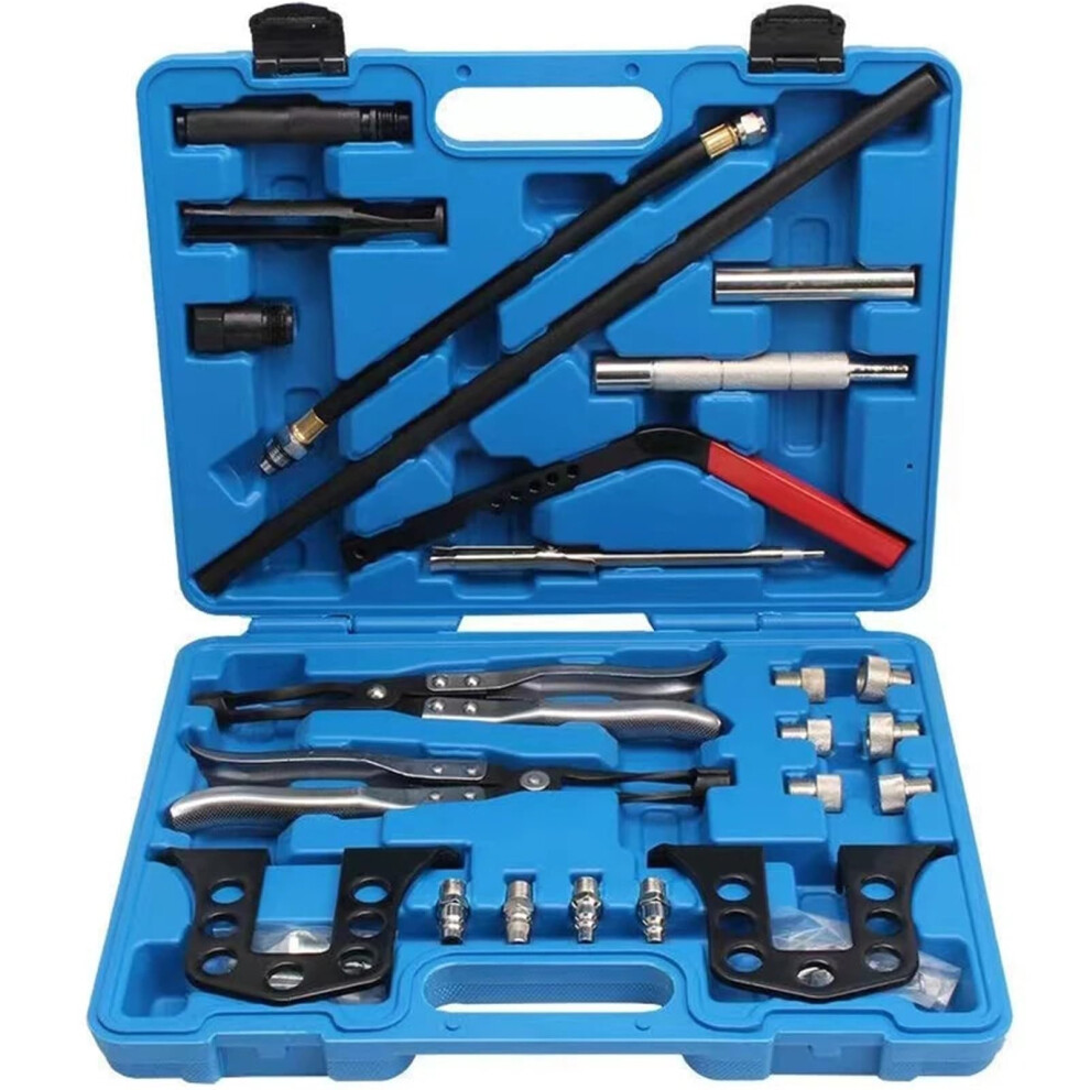 Spring Compressor Tool Kit Valve Clamp Pliers Oil Seal Removal Tool Valve Removal Tool Engine Cylinder Head Blue 9187378519691