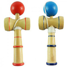 (Matches the image) Kids Children Wooden Kendama Ball Japanese Traditional Game Balance Skill Toy