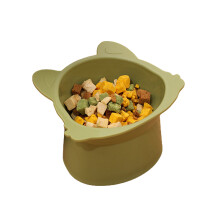 Durable Neck Protectors Pet Bowl Feeder Skid-proof-green grass