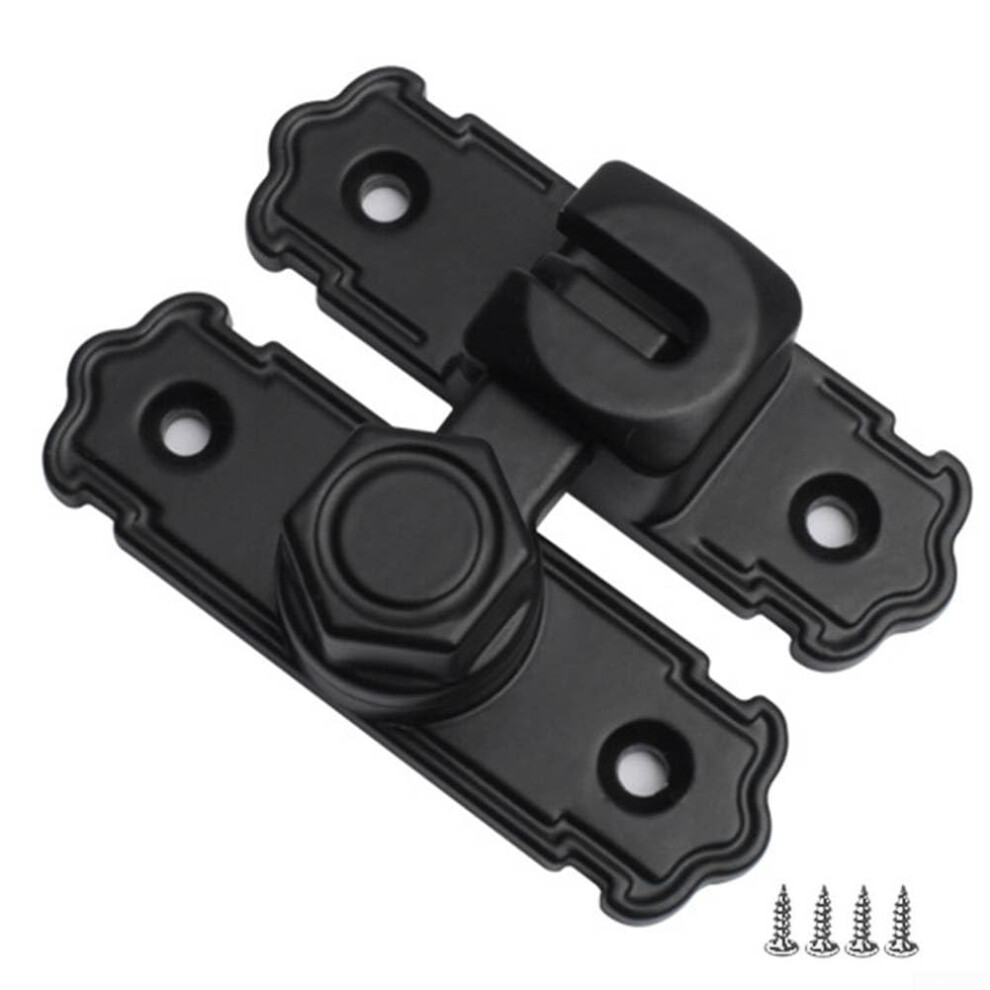 Black Rustproof 90 Deadbolt Door Lock For Sliding Barn Doors And Privacy Fence Security 9347817732825
