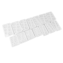 Moules en silicone pour bijoux, styles variés, pour boucles d'oreilles, fabrication de savon et de bougies