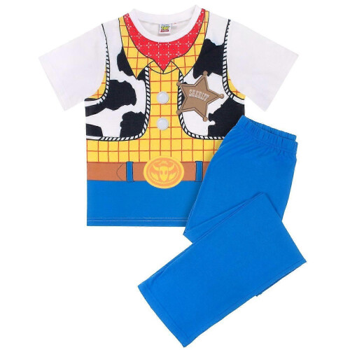 (7-8 Years, Multicoloured) Toy Story Boys Woody Long Pyjama Set 2