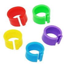 200Pcs Bird Leg Rings, Foot Round Clip for Bantams Duck 8mm Leg