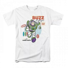 (XXL,White)Toy Story Mens Buzz Lightyear T-Shirt